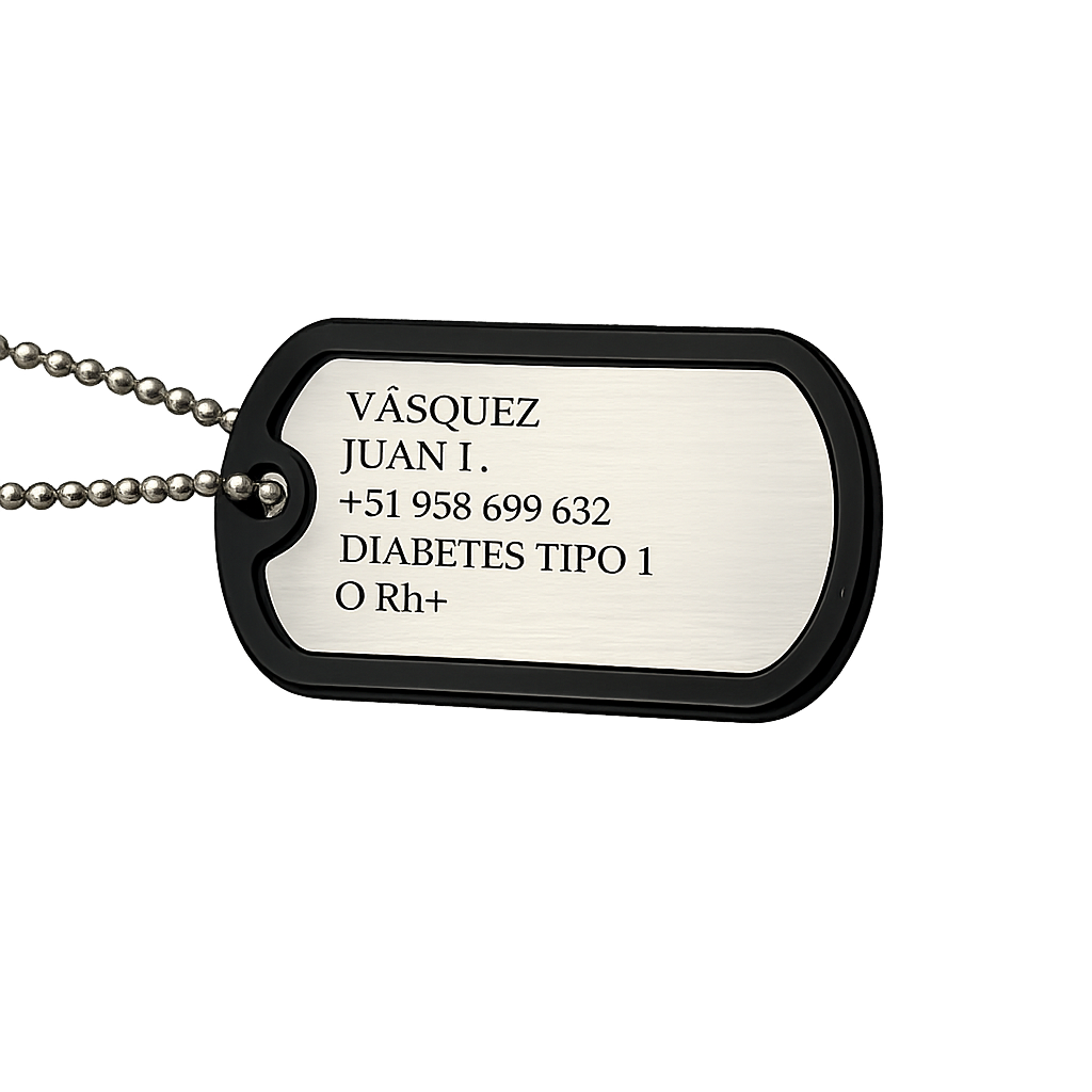 Colgante Army ID de Identificación – Placa Militar