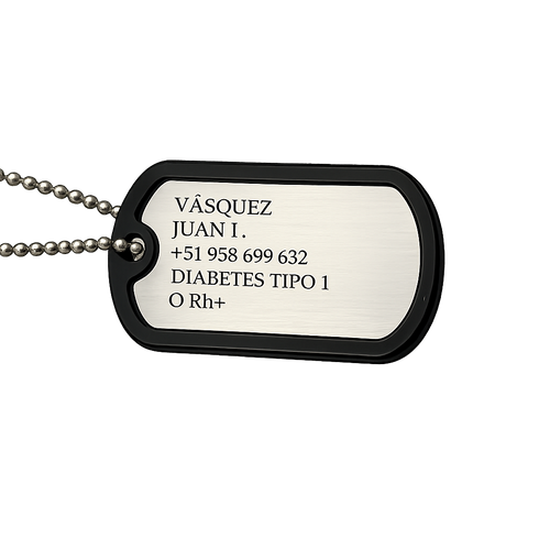 Colgante Army ID de Identificación – Placa Militar