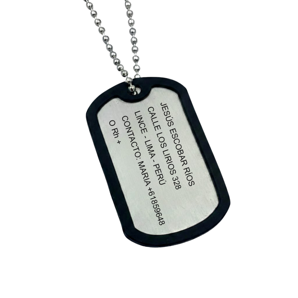 Army Tag – Placa de Identificación Militar