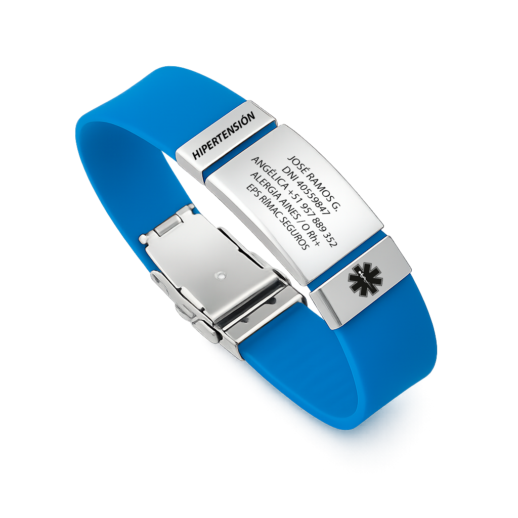 Pulsera de Identificación Personalizada – Emergencias Médicas