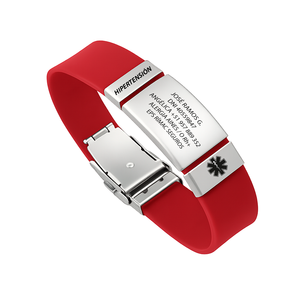 Pulsera de Identificación Personalizada – Emergencias Médicas