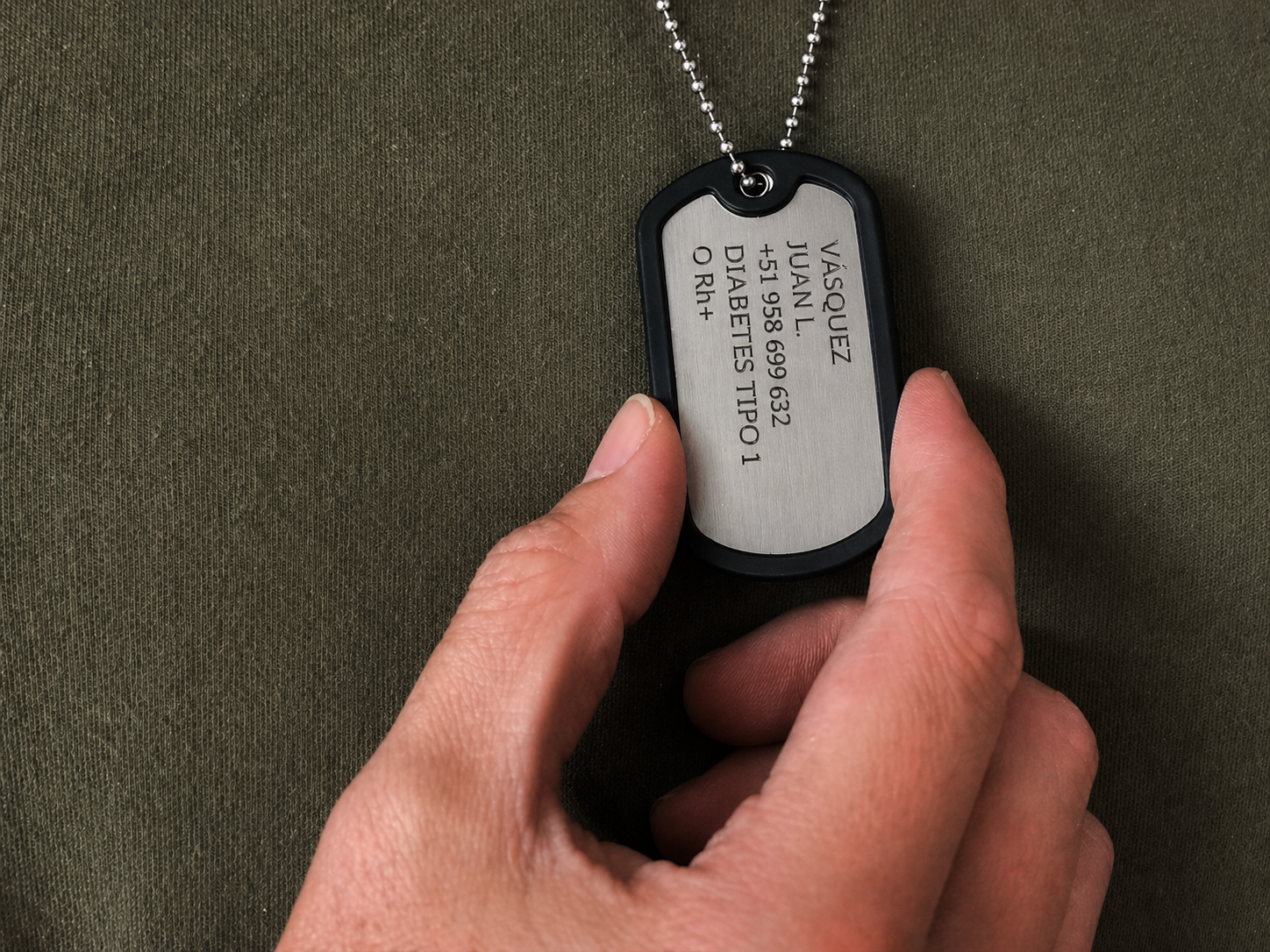 Colgante Army ID de Identificación – Placa Militar
